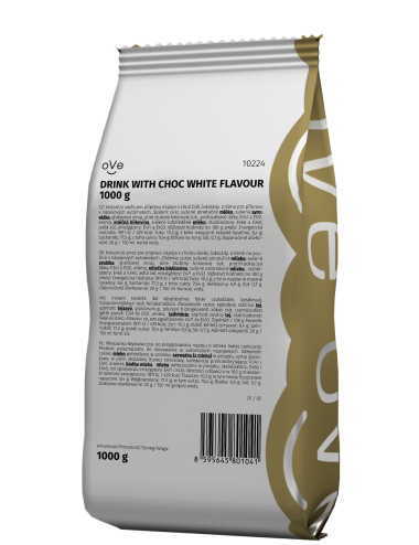 oVe DRINK WITH CHOC WHITE...